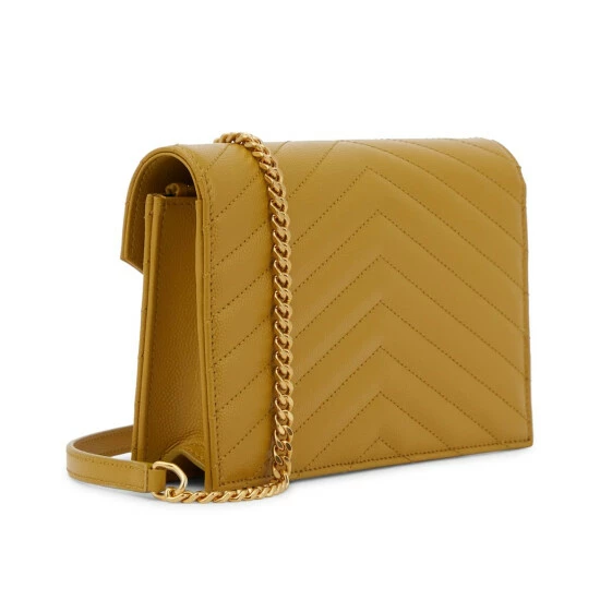 Wholesale โค๏ธ Saint Laurent Cassandre Leather Wallet On Chain ๐คฉ - Image 3