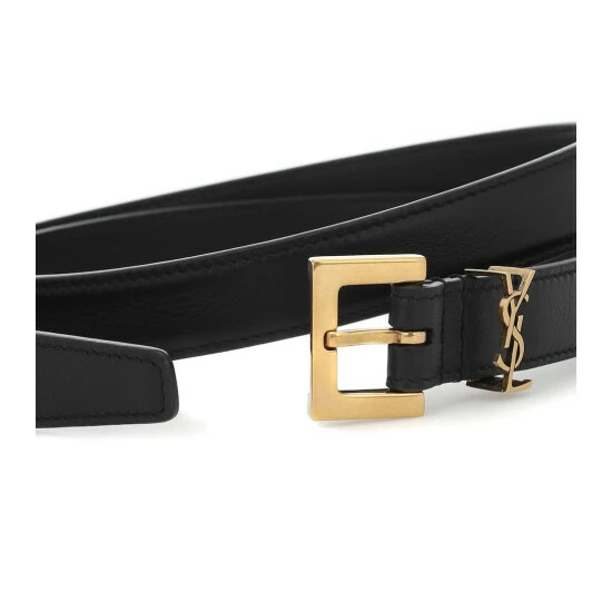 Brand new 🌟 Saint Laurent Monogram Leather Belt 👏 - Image 2