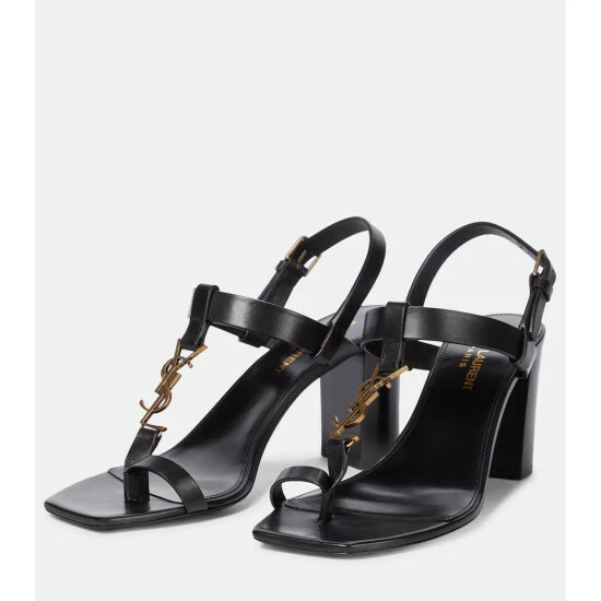 New 😉 Saint Laurent Cassandra 75 Leather 🩴 Sandals 😉 - Image 4