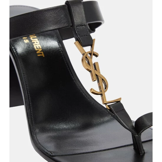 New 😉 Saint Laurent Cassandra 75 Leather 🩴 Sandals 😉 - Image 5