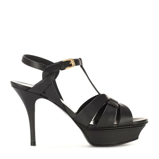 Hot Sale 🥰 Saint Laurent Classic Tribute 105 Leather Platform 🩴 Sandals 🛒 - Image 4