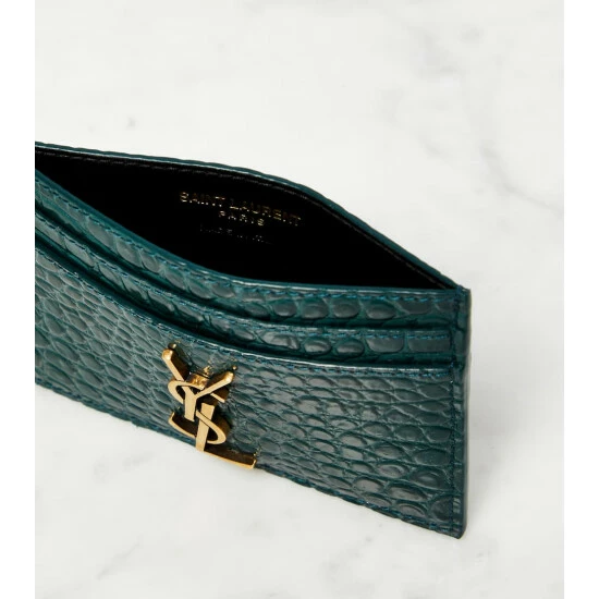 Best reviews of โญ Saint Laurent Cassandre Croc-effect Leather Card Holder โจ