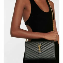 Best Pirce 🔥 Saint Laurent Monogram Leather Wallet On Chain 👏