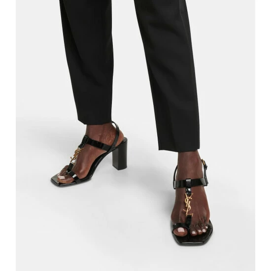 Hot Sale 🎉 Saint Laurent Cassandra 75 Patent Leather 🩴 Sandals 🛒 - Image 3