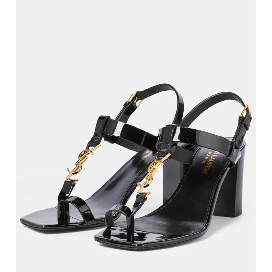 Hot Sale 🎉 Saint Laurent Cassandra 75 Patent Leather 🩴 Sandals 🛒 - Image 4