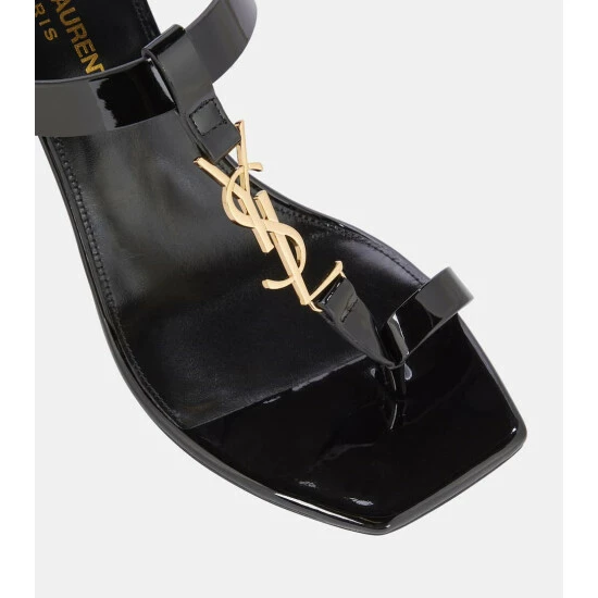 Hot Sale 🎉 Saint Laurent Cassandra 75 Patent Leather 🩴 Sandals 🛒 - Image 5