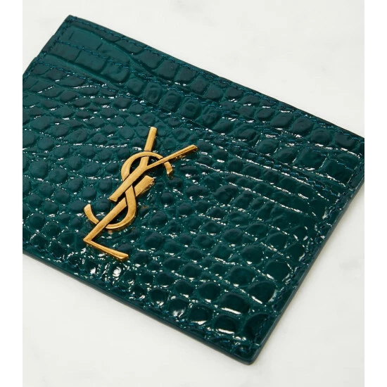 Best reviews of โญ Saint Laurent Cassandre Croc-effect Leather Card Holder โจ - Image 3