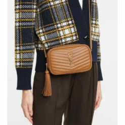 Budget 😀 Saint Laurent Lou Mini Leather Shoulder Bag ⭐