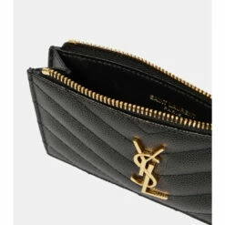 Top 10 😍 Saint Laurent Monogram Zipped Leather Wallet 🎁