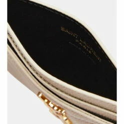 Discount 👏 Saint Laurent Monogram Leather Card Holder 💯