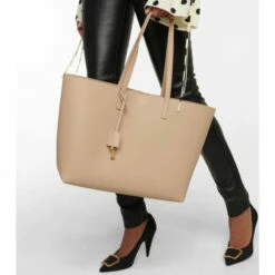 Coupon 😍 Saint Laurent Shopping E/W Leather Tote 🥰