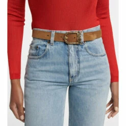 Coupon ⌛ Saint Laurent Monogram Suede Belt 👏