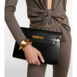 Best deal 🛒 Saint Laurent Manhattan Large Leather Shoulder Bag ⌛