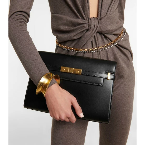Best deal 🛒 Saint Laurent Manhattan Large Leather Shoulder Bag ⌛