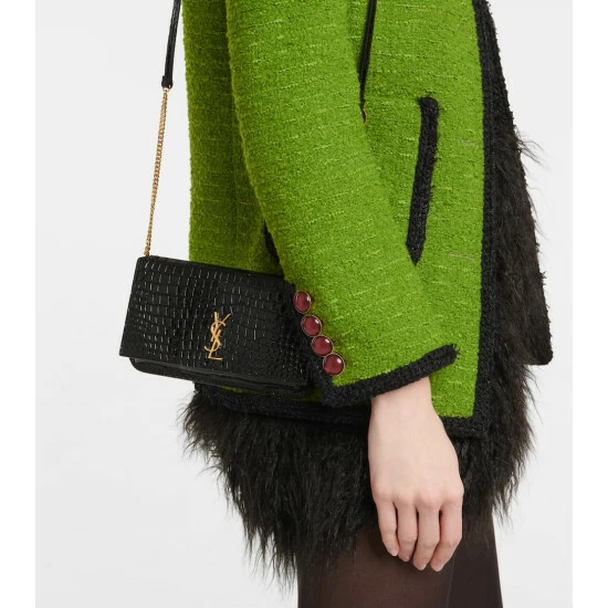 Best reviews of 👏 Saint Laurent Croc-effect Leather Wallet On Chain 🛒