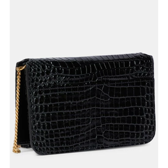 Best reviews of 👏 Saint Laurent Croc-effect Leather Wallet On Chain 🛒 - Image 3