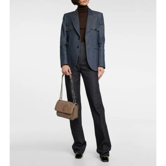 Best deal ๐ Saint Laurent Niki Baby Leather Shoulder Bag โค๏ธ - Image 4