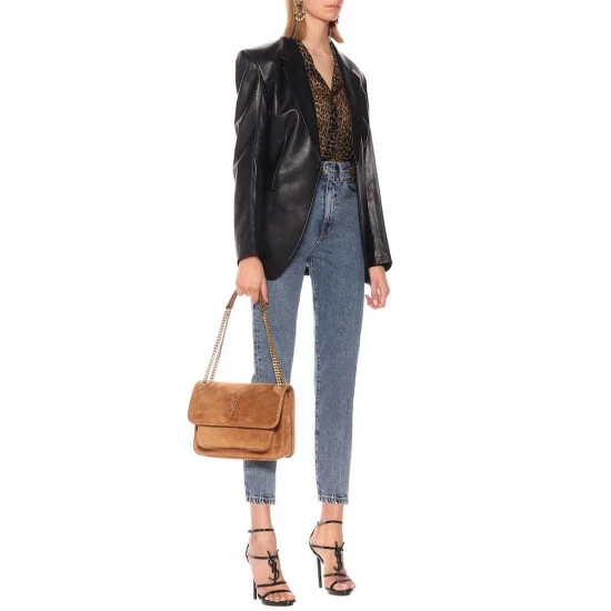 Best deal π Saint Laurent Niki Medium Suede Shoulder Bag π€© - Image 4