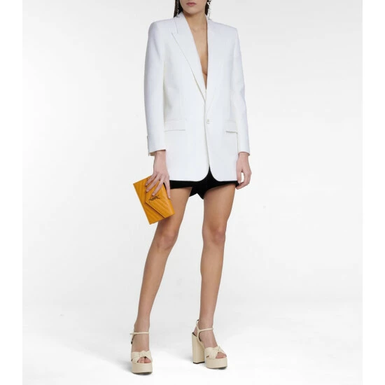 Deals ✨ Saint Laurent Bianca 125 Leather Platform 🩴 Sandals 🔔