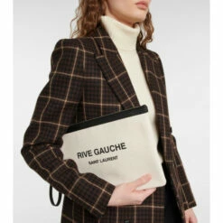 Hot Sale 🧨 Saint Laurent Rive Gauche Canvas Pouch ⌛