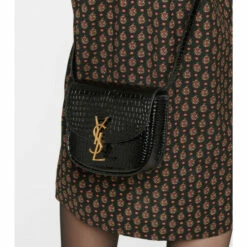 Best reviews of 🎉 Saint Laurent Kaia Small Croc-effect Leather Shoulder Bag 🤩