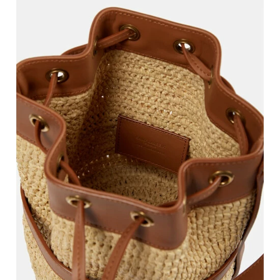 Wholesale 😀 Saint Laurent Small Raffia Bucket Bag 😀 - Image 2
