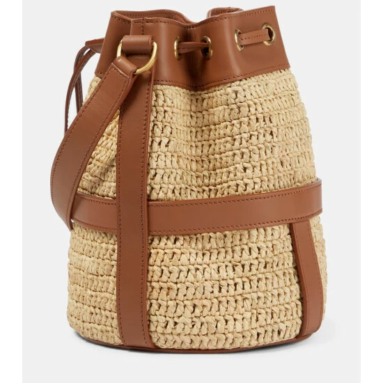 Wholesale 😀 Saint Laurent Small Raffia Bucket Bag 😀 - Image 3