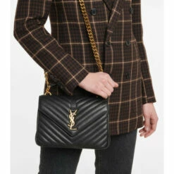 Deals 🎁 Saint Laurent Collège Medium Leather Shoulder Bag 👍