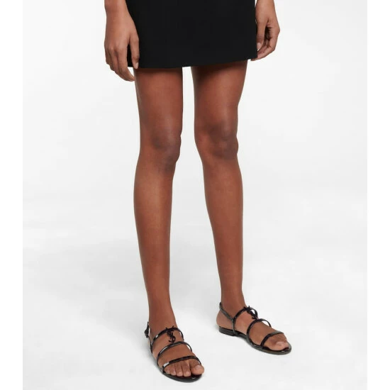 Buy ✨ Saint Laurent Cassandra Patent Leather 🩴 Sandals 🤩 - Image 3