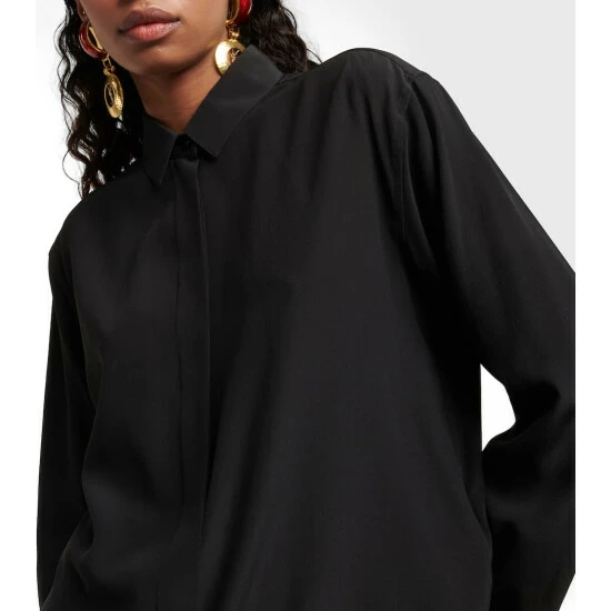 New 😉 Saint Laurent Silk Crêpe De Chine 👚 Shirt 😀 - Image 3