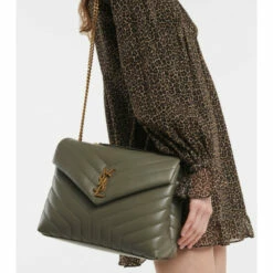 Top 10 ⌛ Saint Laurent Loulou Medium Leather Shoulder Bag 👏