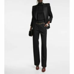 Discount 😀 Saint Laurent Cropped Wool Waistcoat 💯