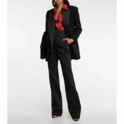 Top 10 โ Saint Laurent High-rise Flared Cotton Pants ๐