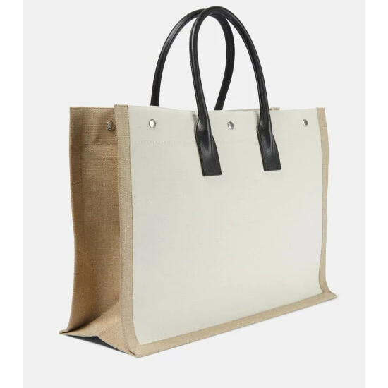 Hot Sale 😀 Saint Laurent Rive Gauche Canvas Tote 🌟 - Image 3