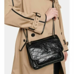 Deals ⭐ Saint Laurent Niki Baby Leather Shoulder Bag ⌛