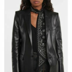 Outlet 🌟 Saint Laurent Printed Wool Scarf 😉