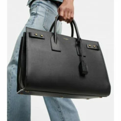 Discount ⌛ Saint Laurent Sac De Jour Medium Leather Tote Bag 🔔