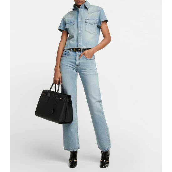 Discount ⌛ Saint Laurent Sac De Jour Medium Leather Tote Bag 🔔 - Image 4