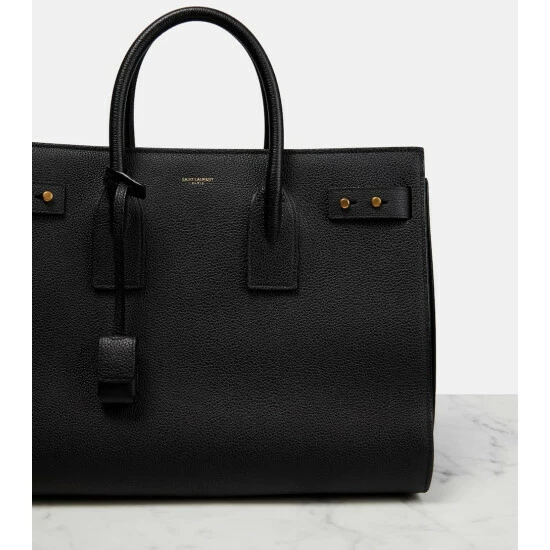 Discount ⌛ Saint Laurent Sac De Jour Medium Leather Tote Bag 🔔 - Image 5