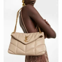 Best Sale 🎉 Saint Laurent Puffer Small Leather Shoulder Bag 🛒