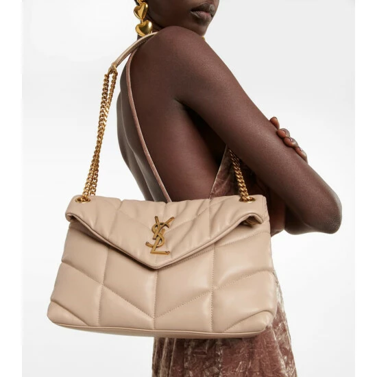 Best Sale ๐ Saint Laurent Puffer Small Leather Shoulder Bag ๐