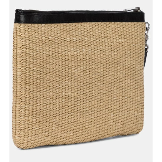 Outlet โญ Saint Laurent Rive Gauche Raffia Pouch โจ - Image 3