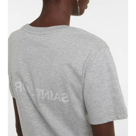 Best reviews of ๐งจ Saint Laurent Logo Cotton Jersey T-shirt ๐ - Image 4