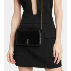 Outlet 🎉 Saint Laurent Monogram Leather Wallet On Chain 🎉