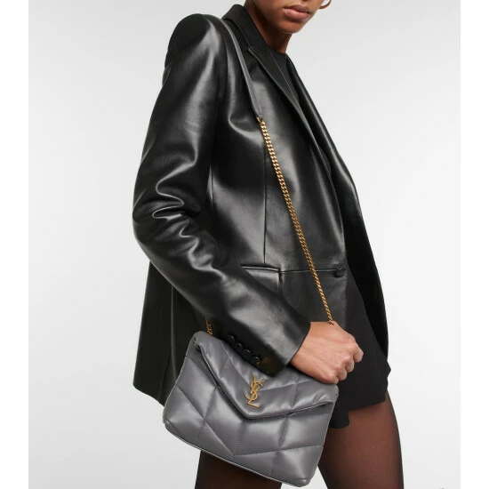 Best Pirce 🤩 Saint Laurent Loulou Toy Puffer Leather Shoulder Bag 💯 - Image 5