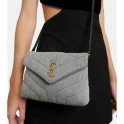 Top 10 🥰 Saint Laurent Loulou Toy Denim Shoulder Bag 😀
