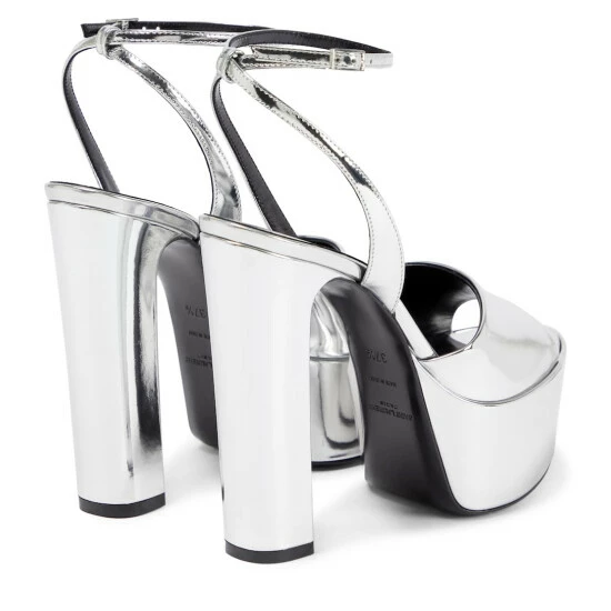 Top 10 👍 Saint Laurent Jodie Patent Leather Platform 🩴 Sandals ✨ - Image 2