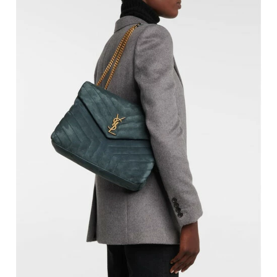 Hot Sale ๐ Saint Laurent Loulou Medium Suede Shoulder Bag ๐