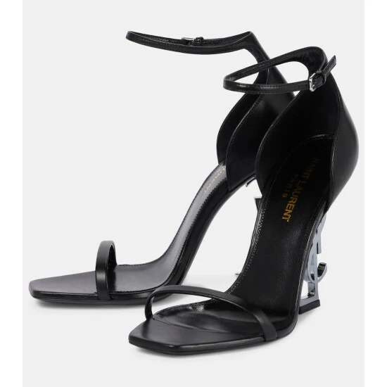 Best Pirce 👍 Saint Laurent Opyum Leather 🩴 Sandals 🤩 - Image 4