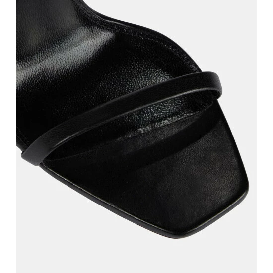 Best Pirce 👍 Saint Laurent Opyum Leather 🩴 Sandals 🤩 - Image 5